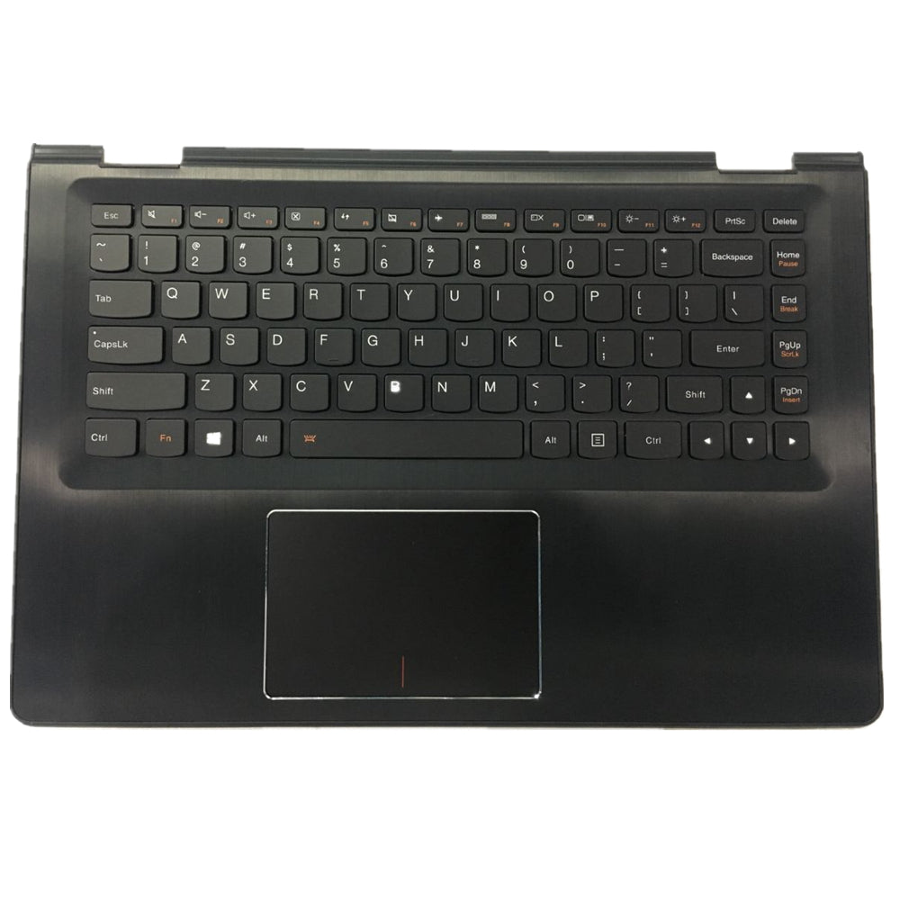 New Replacement Laptop Keyboard & Upper Case C Shell & Touchpad For LENOVO Flex 3-1435 Flex 3-1470 Flex 3-1480 Colour Black US United States Edition With Backlight From Laptop parts supplier-fqparts