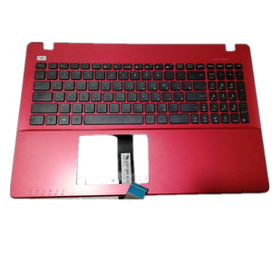 Laptop Keyboard & C Shell Upper Case For ASUS R510 R510CA R510CC R510DP R510EA R510JD R510JK R510JX R510LA R510LB R510LC R510LD R510LN R510VB R510VC R510VX R510WA R510ZA R510ZE Colour Red RU Russia Edition
