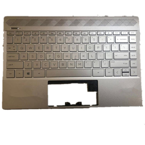 Laptop Upper Case Cover C Shell & Keyboard For HP Pavilion 13-AN 13-AN 13-an0000 13-an1000 13-AN0076TU 13-AN006TU 13-AN002TU Silver 