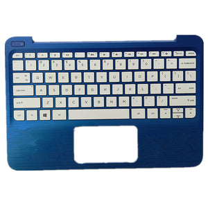 Laptop Upper Case Cover C Shell & Keyboard For HP Stream 11 Pro G2  Blue 