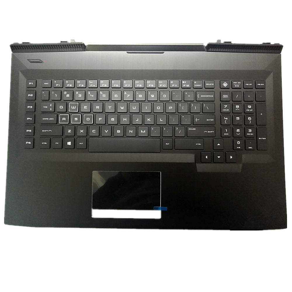 Laptop Upper Case Cover C Shell & Keyboard For HP OMEN 17-AN 17-an000 17-an100 Black L14993-001  931689-001