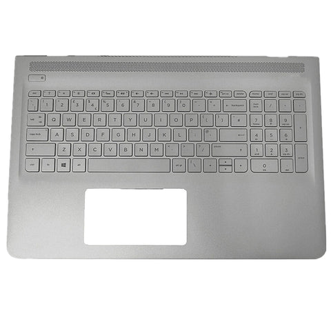 Laptop-Obergehäuse-Abdeckung C Shell &amp; Tastatur für HP ENVY 15-AS 15-as000 15-as000 (Touch) 15-as100 Silber