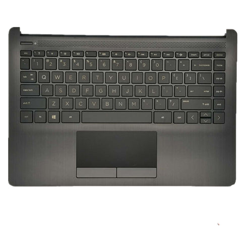 Laptop Upper Case Cover C Shell & Keyboard & Touchpad For HP 14S-CF 14s-cf0000 14s-cf1000 14s-cf2000 Black 