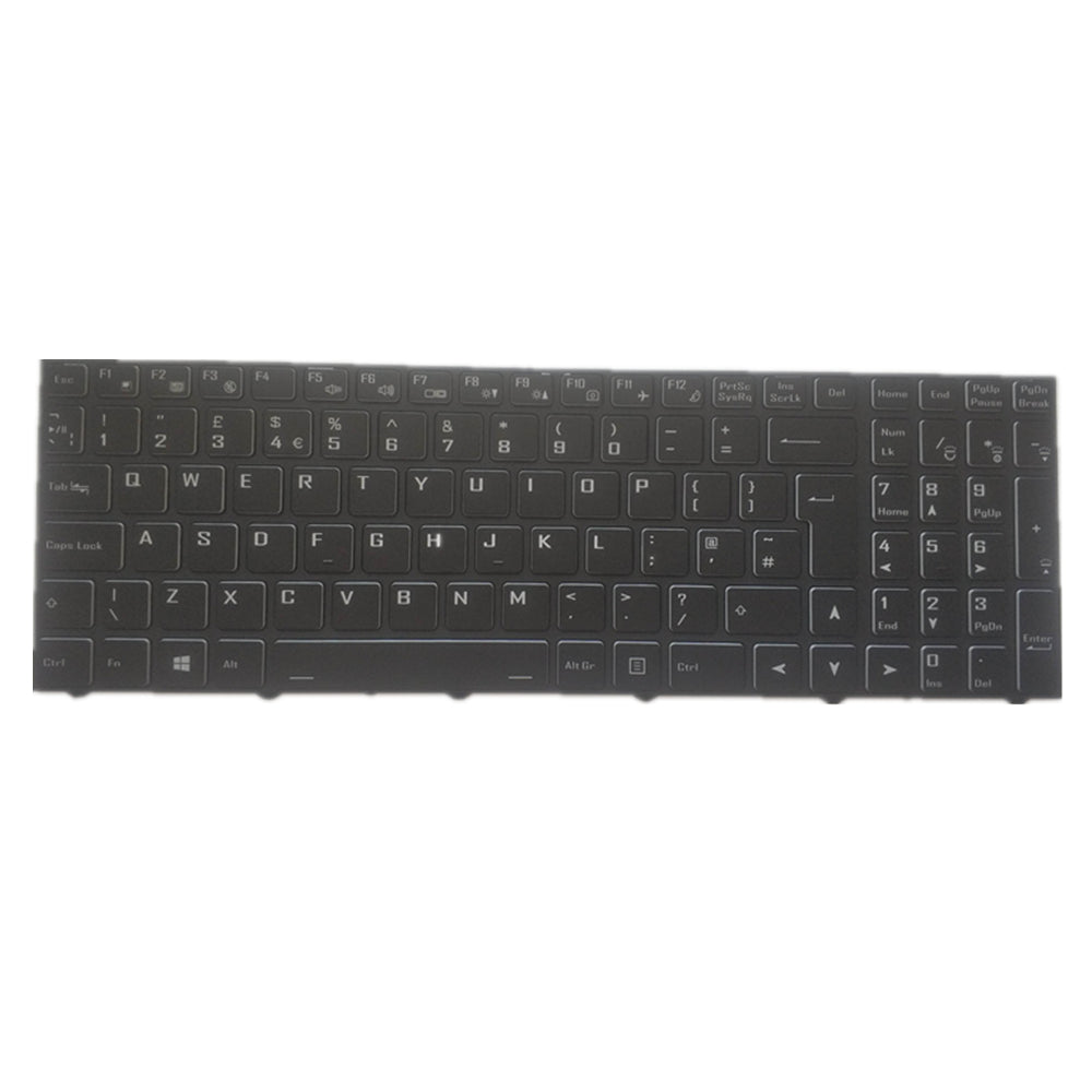 Laptop Keyboard For CLEVO NH57RD NH57RC NH57RA NH57RH Black UK United Kingdom Edition