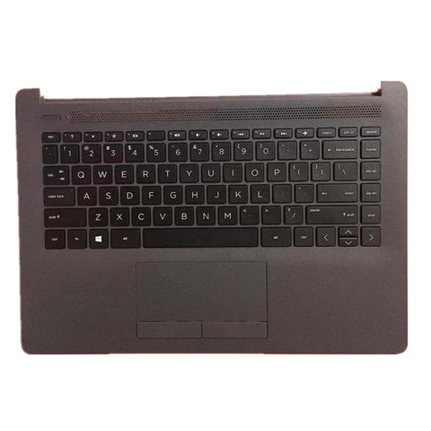 Laptop Upper Case Cover C Shell & Keyboard & Touchpad For HP 245 G7  Black 