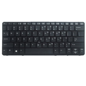 Laptop Keyboard For HP EliteBook 750 G1  Black US United States Edition