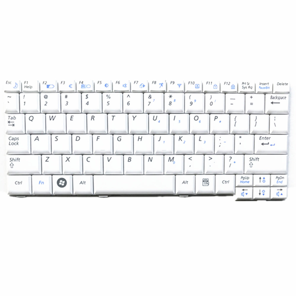 Laptop Keyboard For Samsung NP-N120 N128 White US United States Edition