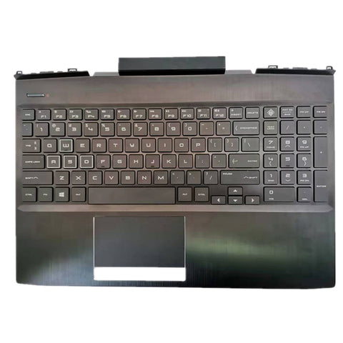 Laptop Upper Case Cover C Shell & Keyboard For HP OMEN 15-DC 15-dc0000 15-dc1000 15-DC0005TX Black 