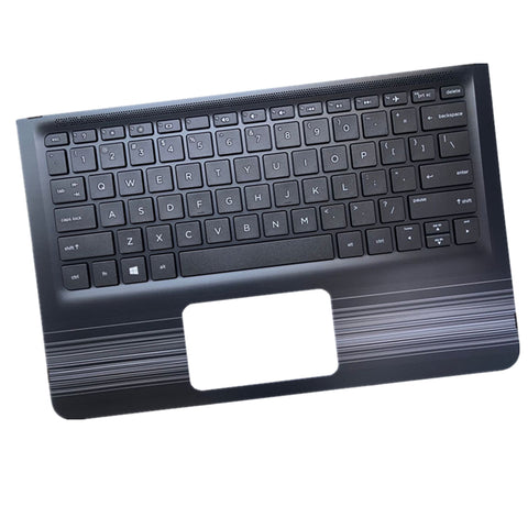 Laptop Upper Case Cover C Shell & Keyboard For HP Pavilion m3-u000 x360 m3-u100 x360 Black 
