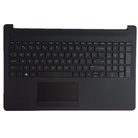 Laptop Upper Case Cover C Shell & Keyboard & Touchpad For HP 256 G7  Black 