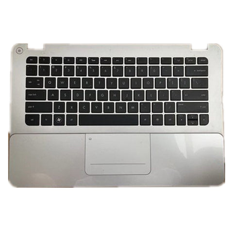 Laptop Upper Case Cover C Shell & Keyboard & Touchpad For HP ENVY 14-3000 14-3100 14-3003tu 14-3004tu 14-3001xx 14-3010nr 14-3017nr Silver AESPSE00010 V129446AK1