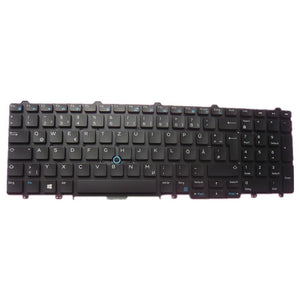 Laptop Keyboard For Dell Latitude 5420 Rugged Black GR German Edition