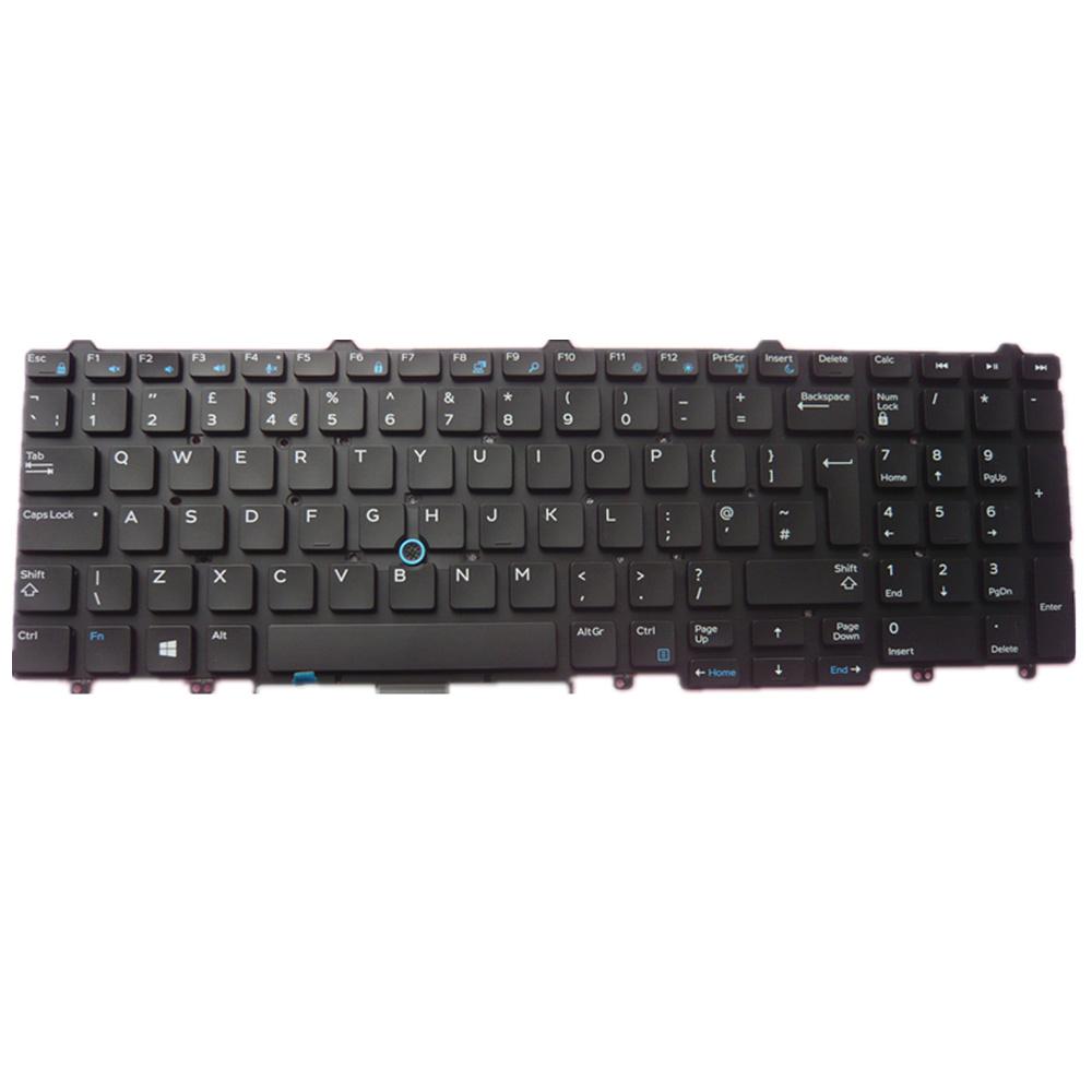 Laptop Keyboard For DELL Vostro 1700 Black UK United Kingdom edition 
