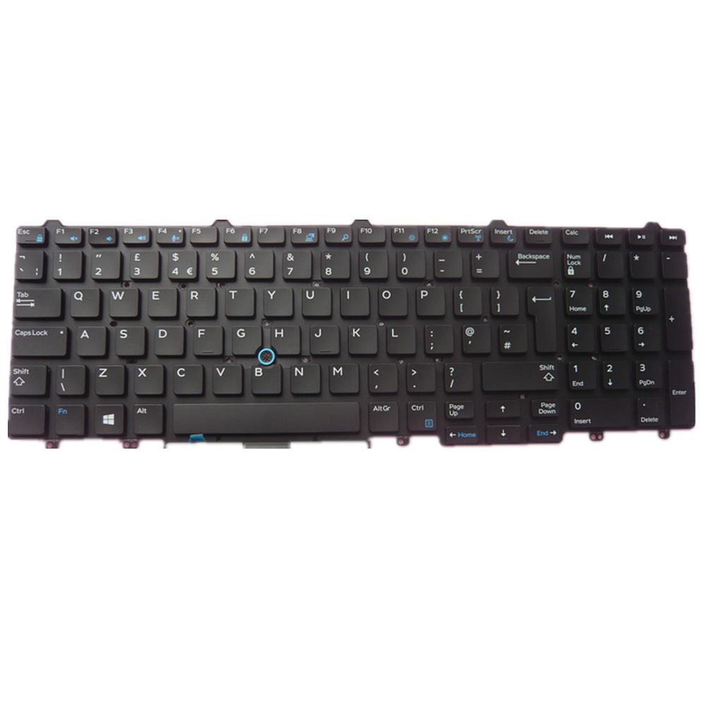 Laptop Keyboard For DELL Latitude E7440 Black UK United Kingdom edition 