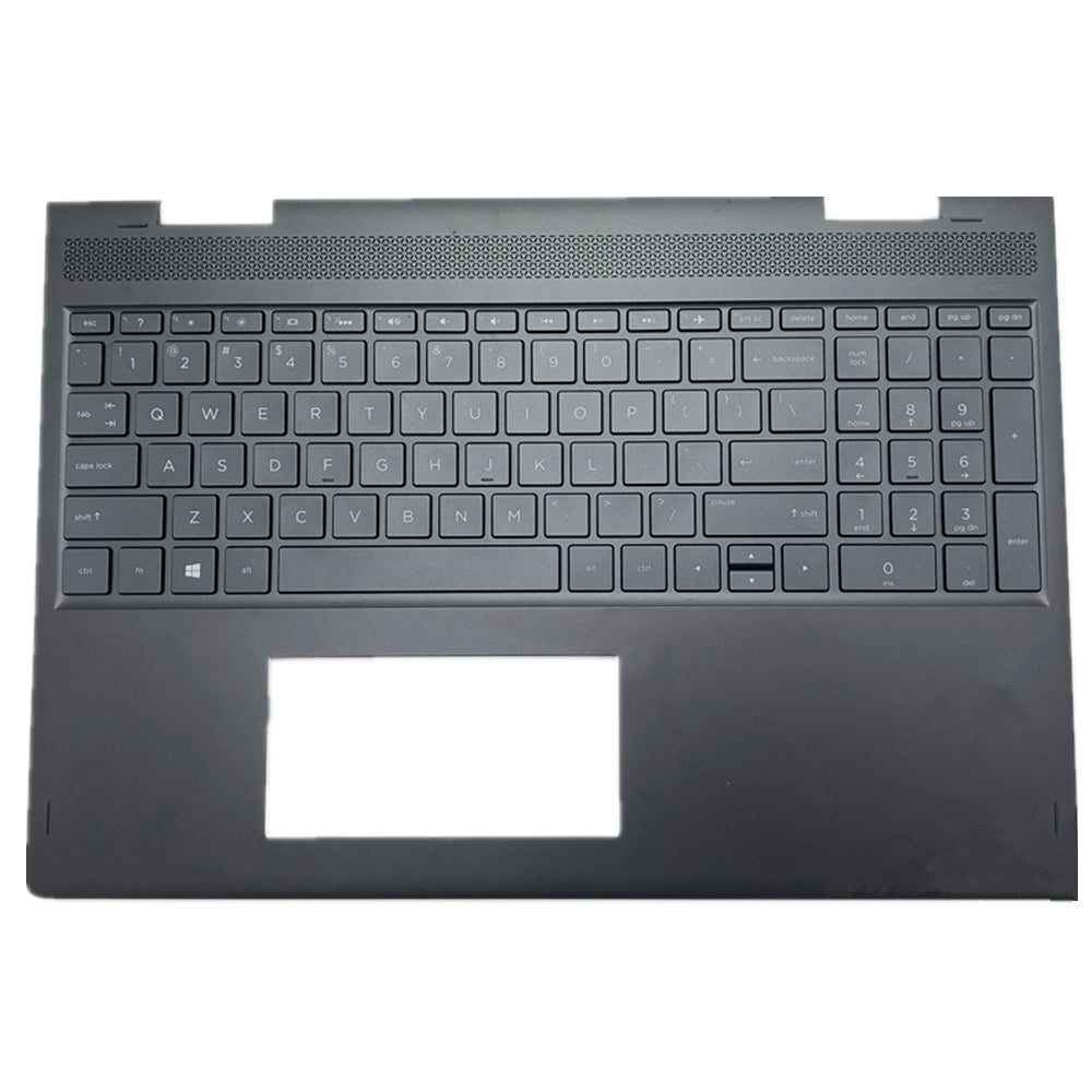 Laptop Upper Case Cover C Shell & Keyboard For HP Spectre 15-CH 15-ch000 x360 Black 