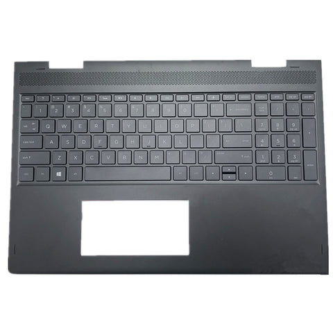 Laptop Upper Case Cover C Shell & Keyboard For HP ENVY 15-bq 15-bq000 x360 15-bq100 x360 15-bq200 Black 924335-001