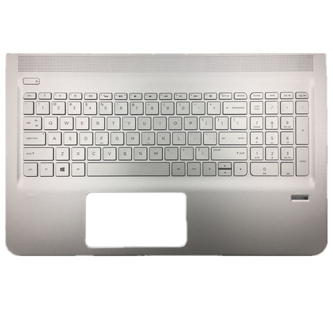 Laptop Upper Case Cover C Shell & Keyboard For HP ENVY 15-AH 15-ah000 15-ah100 15-ah100 (Touch) Silver 