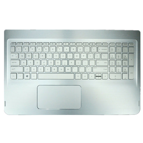 Laptop Upper Case Cover C Shell & Keyboard & Touchpad For HP ENVY 15-W 15-w000 x360 15-w100 x360 15-w200 x360 Silver 