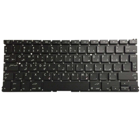 Laptop Keyboard For Apple ME664 ME665 Black AR Arabic Edition