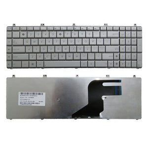 Laptop Keyboard For ASUS N55 N55S N55SF N55SL  Colour Silver US United States Edition