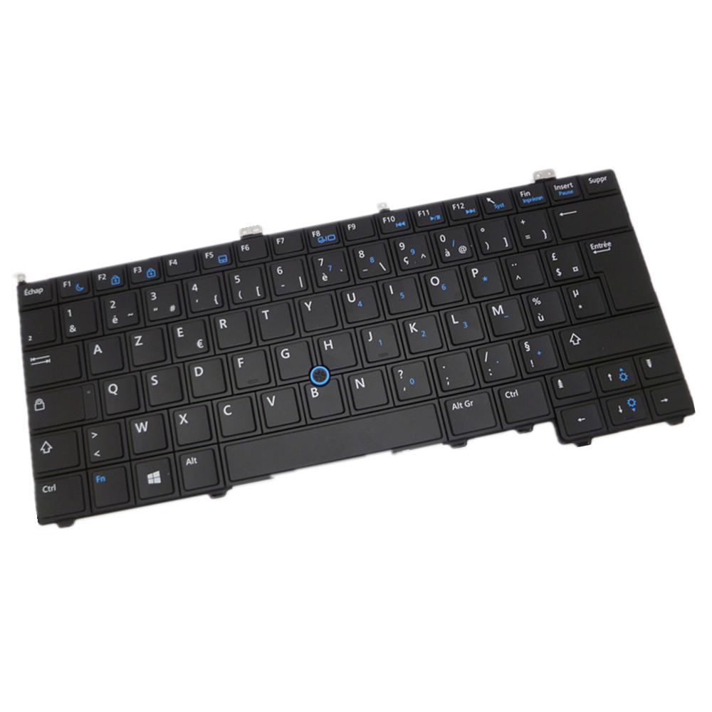 Laptop Keyboard For Dell Latitude 5414 Rugged Black FR French Edition