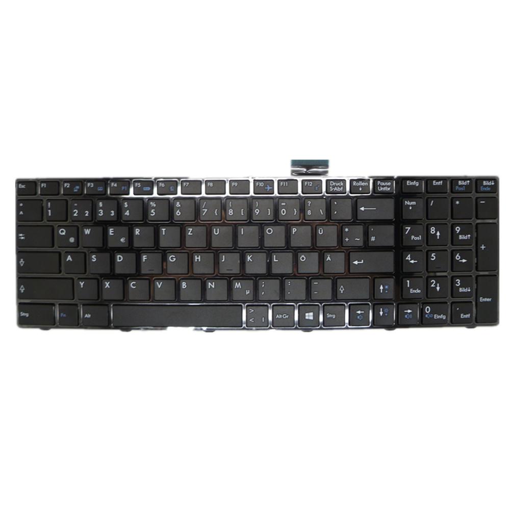 Laptop Keyboard For MSI GS60 2PC-450CN 2QC-022XCN 2QD-478CN 2QE-215CN 6QC-070XCN 6QD-257XCN 6QE-090CN 6QE-243CN 6QE-438XCN GS63 GS63VR 6RF-016CN GS63VR 6RF-095CN Colour Black GR German Edition