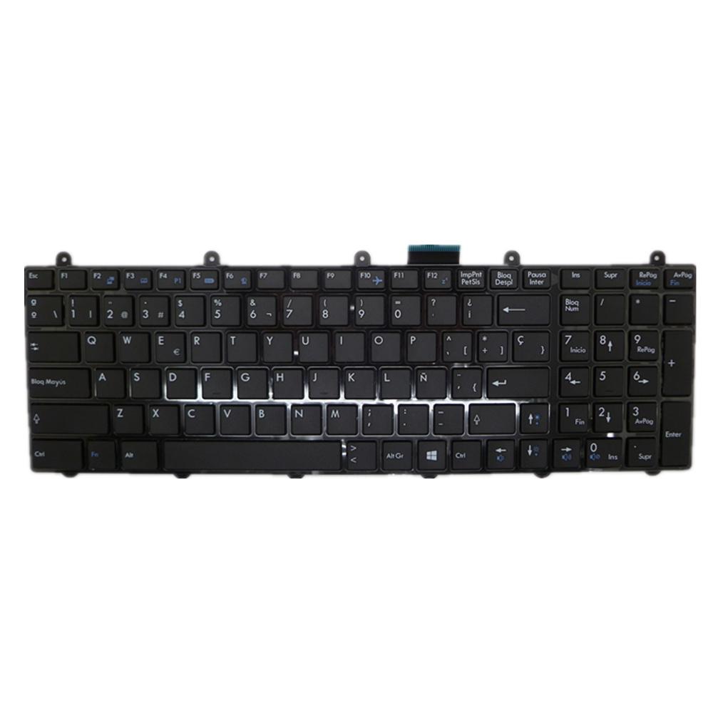 Laptop Keyboard For MSI For Vortex W25 Black SP Spanish Edition