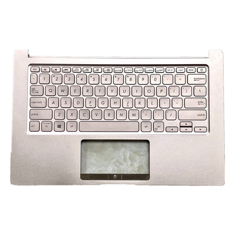 Laptop Upper Case Cover C Shell & Keyboard For ASUS X403 X403MA Silver US English Layout Small Enter Key Layout
