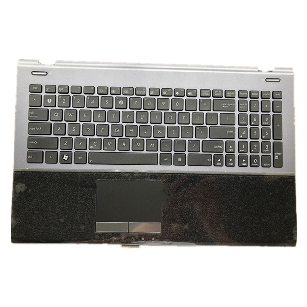 Laptop Upper Case Cover C Shell & Keyboard & Touchpad For ASUS U52 U52F U52Jc Black US English Layout Small Enter Key Layout