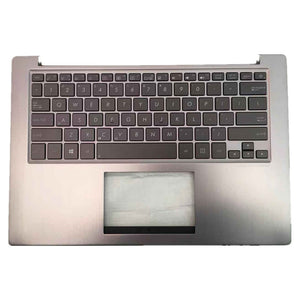 Laptop Upper Case Cover C Shell & Keyboard For ASUS U38 U38DT U38N Silver Small Enter Key Layout