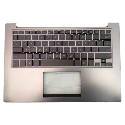 Laptop Upper Case Cover C Shell & Keyboard For ASUS U38 U38DT U38N Silver Small Enter Key Layout