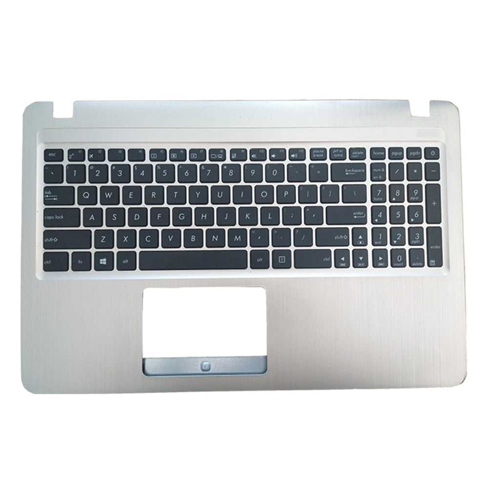 Laptop Upper Case Cover C Shell & Keyboard For ASUS R540 R540LA R540LJ R540SA R540SC R540UP R540YA Silver US English Layout Small Enter Key Layout