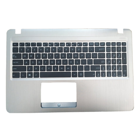 Laptop Upper Case Cover C Shell & Keyboard For ASUS FL5700 FL5700UP Silver US English Layout Small Enter Key Layout