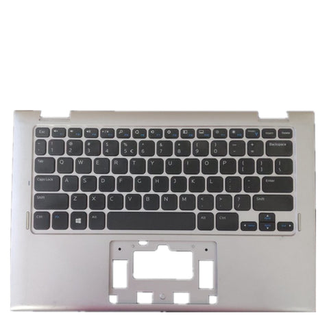 Laptop Upper Case Cover C Shell & Keyboard For DELL Inspiron 3148 Silver US English Layout