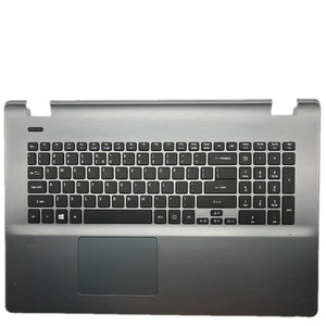 Laptop Upper Case Cover C Shell & Keyboard & Touchpad For ACER For Aspire E5-771 E5-771G Silver US English Layout