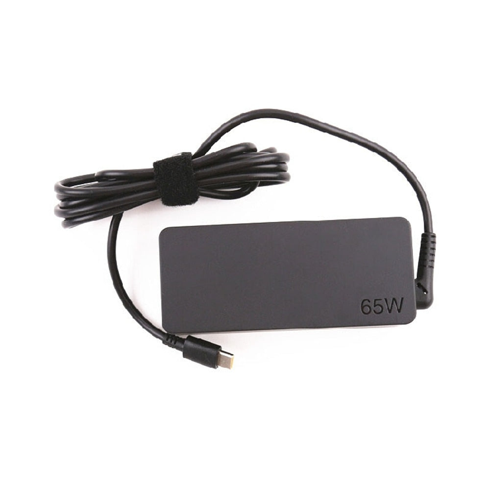 The Charger Adapter For Lenovo ThinkPad C13 Yoga 1st Gen Chromebook 65W 20V 3.25A Black