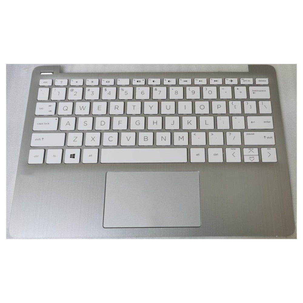 Laptop Upper Case Cover C Shell & Keyboard & Touchpad For HP Stream 11-AK 11-ak0000 11-ak1000 White L44642-001