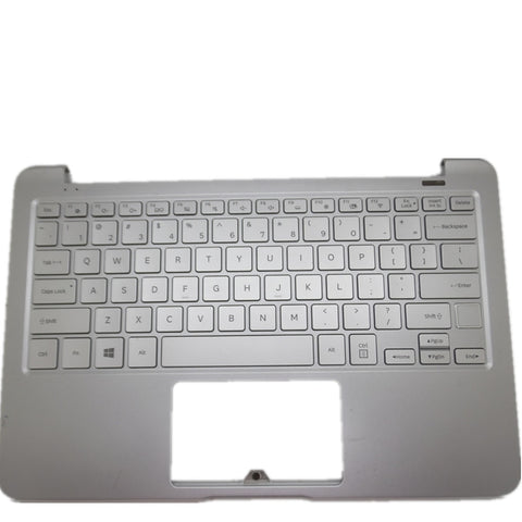 Laptop Upper Case Cover C Shell & Keyboard For Samsung NP900X3N Silver US English Layout