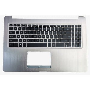 Laptop Upper Case Cover C Shell & Keyboard For ASUS NX580 NX580V Silver US English Layout Small Enter Key Layout