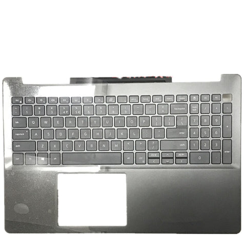 Laptop Upper Case Cover C Shell & Keyboard For DELL Inspiron 7590 Silver US English Layout 02D6K1