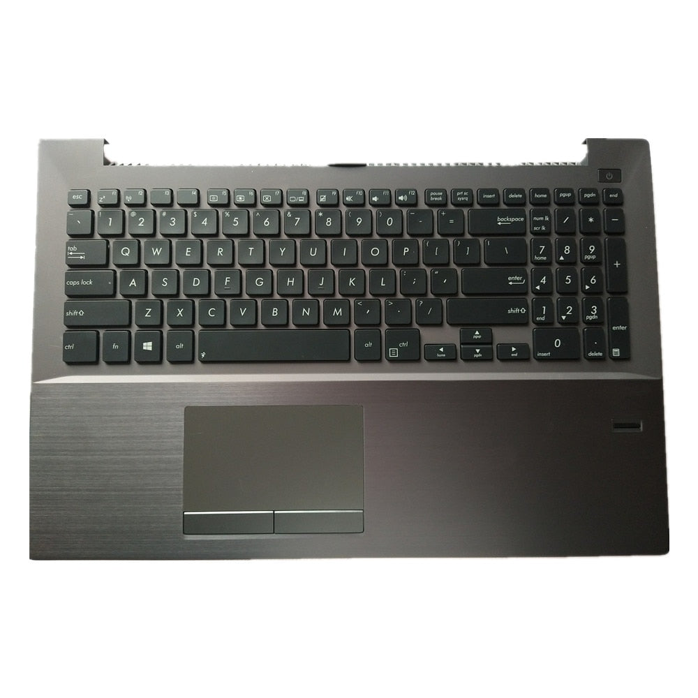 Laptop Upper Case Cover C Shell & Keyboard & Touchpad For ASUS P500 P500C P500CA Grey US English Layout Small Enter Key Layout