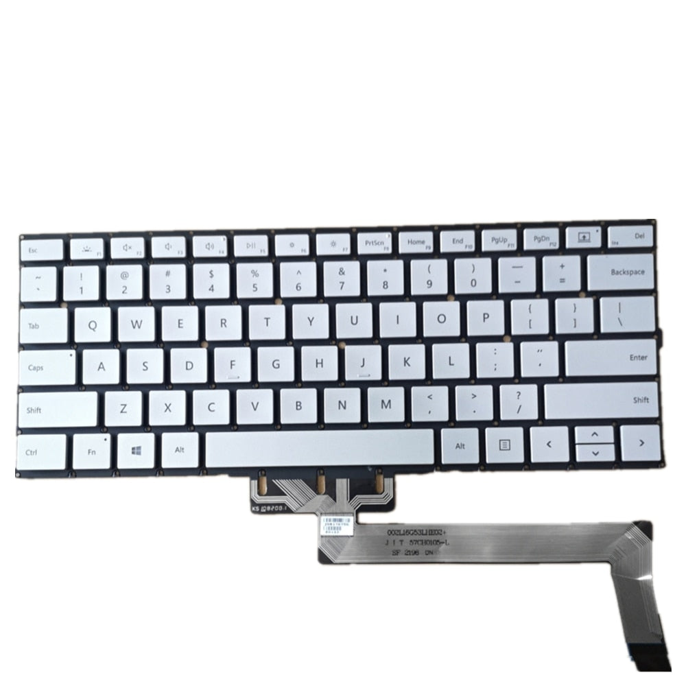 Laptop Keyboard For Microsoft for Surface book3 1909 Silver US English Edition