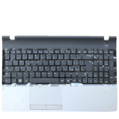 Laptop Upper Case Cover C Shell & Keyboard & Touchpad For Samsung NP305E7A Black US English Layout