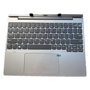 Laptop Upper Case Cover C Shell & Keyboard & Touchpad For Lenovo ideapad D330-10IGM Color Silvery US English Layout 5D20R49384