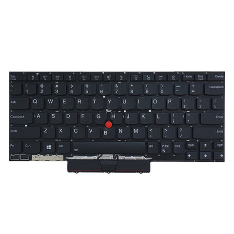 Laptop Keyboard For Lenovo X13 Yoga Gen.2 Black US United States Layout