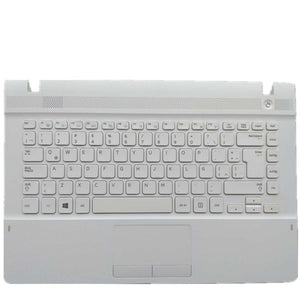 Laptop Upper Case Cover C Shell & Keyboard & Touchpad For Samsung NP300E4C NP300E4A White US English Layout