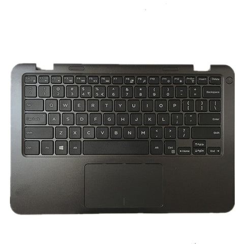 Laptop Upper Case Cover C Shell & Keyboard & Touchpad For DELL Inspiron 11 3162 3164 Black US English Layout P24T 