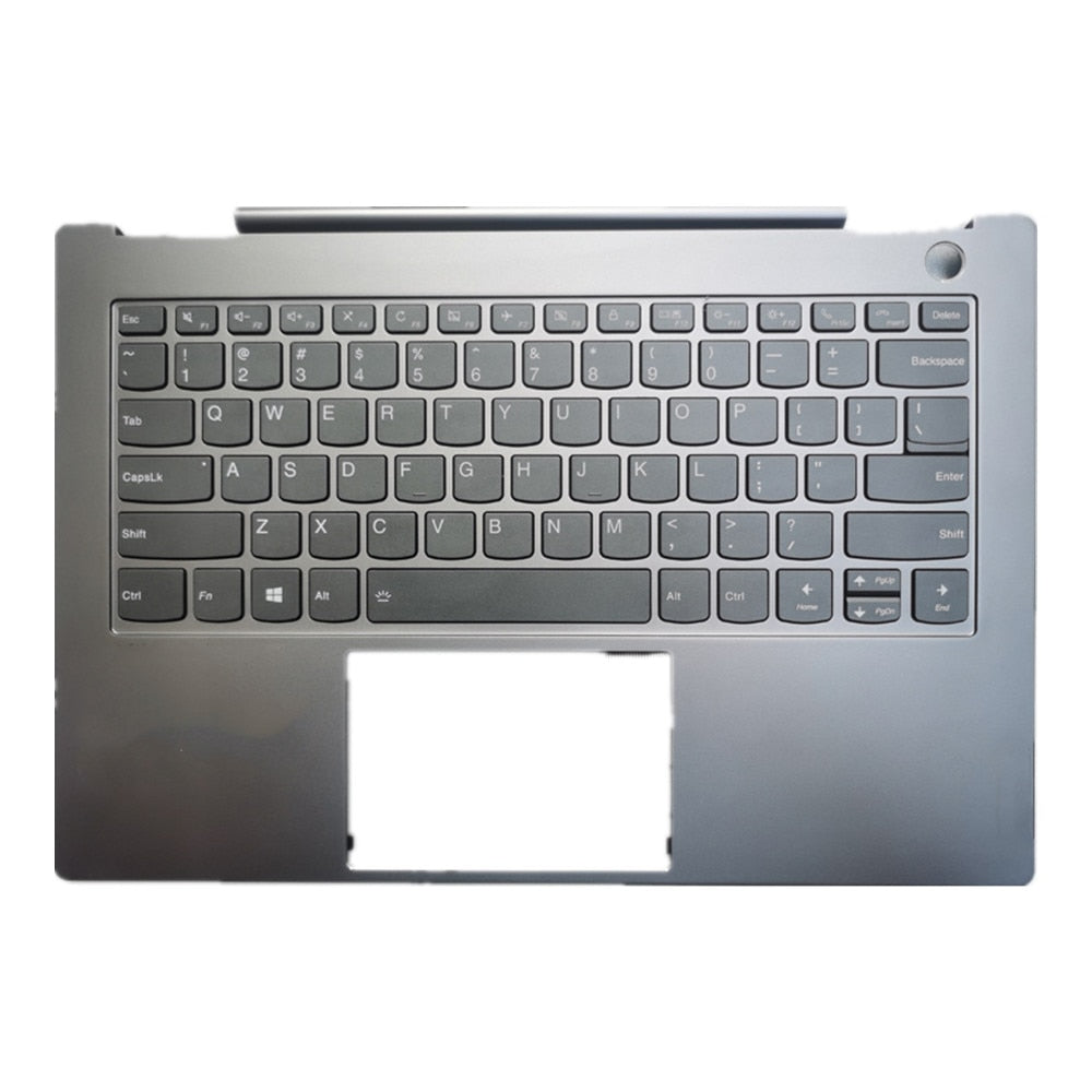 Laptop Upper Case Cover C Shell & Keyboard For Lenovo ideapad S540-14IML S540-14IWL Color Silvery US English Layout