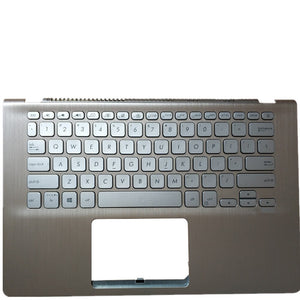 Laptop Upper Case Cover C Shell & Keyboard For ASUS X430FA X430FN X430UA X430UA X430UN Colour Gold US English Layout