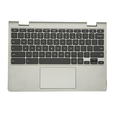 Laptop Upper Case Cover C Shell & Keyboard & Touchpad For Lenovo Chromebook C340-11 Color Silvery US English Layout